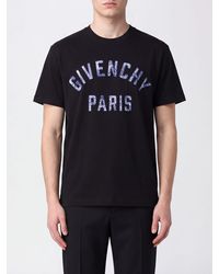 Givenchy - Short-Sleeved Logo-Print Cotton T-Shirt With Crew Neck - Lyst