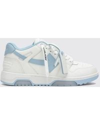 Off-White c/o Virgil Abloh - Out Of Office Low-Top Calfskin Sneakers With Perforated Toe - Lyst