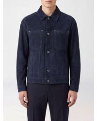 Salvatore Santoro - Suede Leather Shirt Jacket With Metal Buttons - Lyst