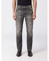 DIESEL - D-Strukt Slim Fit 5-Pocket Stretch Denim Jeans With Worn Effect - Lyst