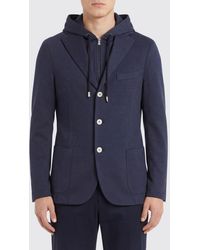 Eleventy - Single-Breasted Piqué Jersey Blazer - Lyst