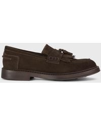 Doucal's - Suede Loafers With Tassels - Lyst