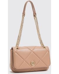 Twinset - Quilted Synthetic Leather Crossbody Bag With Flap Closure - Lyst