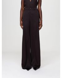 Gucci - Silk Wide-Leg Trousers With Horsebit Motif - Lyst