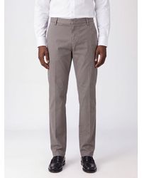 Dondup - Pantalón Chino Slim Fit De Algodón Elástico Con Vuelta - Lyst
