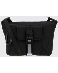 A.P.C. - Trek Nylon Crossbody Bag With Zip Closure And Printed Logo - Lyst