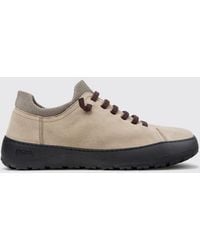 Camper - Peu Serra Suede Slip-On Sneakers With Elastic Laces - Lyst