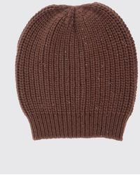 Brunello Cucinelli - Cashmere And Silk Beanie With Sequins - Lyst