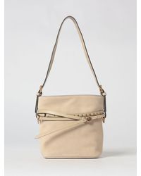Pinko - Belt Suede Bucket Bag - Lyst