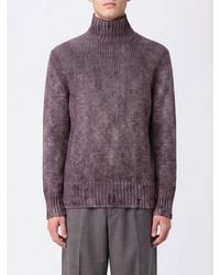 Avant Toi - Abstract Pattern Cashmere And Silk Turtleneck Jumper - Lyst