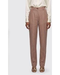 Jacob Cohen - Linen Blend Slim Fit Trousers - Lyst