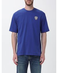 Blauer - Basic Cotton T-Shirt With Logo - Lyst