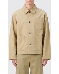 JW Anderson - Relaxed Fit Cotton Shirt Jacket With Dropped Shoulders And Patch Pockets - Lyst