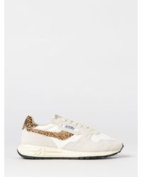 Autry - Reelwind Leather And Nylon Sneakers With Animalier Pony Skin Detail - Lyst