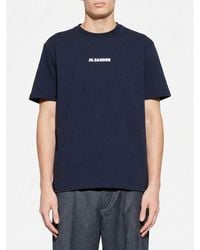 Jil Sander - Cotton T-Shirt With Logo - Lyst