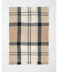 Barbour - Verona Check Merino Wool Scarf - Lyst
