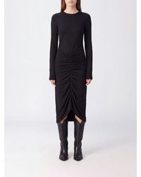 Isabel Marant - Dylin Draped Wool-Blend Midi Dress - Lyst