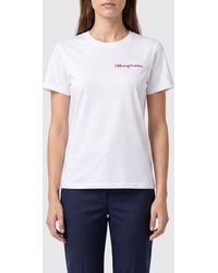 MC2 Saint Barth - Crewneck Cotton T-Shirt With Graphic Print And Logo - Lyst