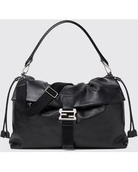 Fendi - Flux Maxi Messenger Leather Bag - Lyst
