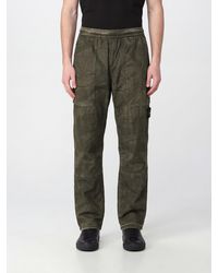 Stone Island - Nylon Straight-Leg Trousers With Compass Logo Patch - Lyst