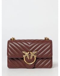 Pinko - Love One Mini Chevron Quilted Nappa Bag - Lyst