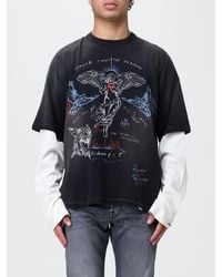 Represent - Relaxed Fit Long-Sleeved Cotton T-Shirt With Graphic Print - Lyst