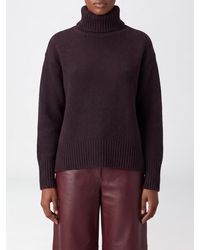 Not Shy - Jersey De Cuello Alto De Puro Cachemir Con Manga Larga Y Ribetes Acanalados - Lyst