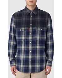 DSquared² - Short-Sleeve Check Cotton Shirt With Patch Pockets - Lyst