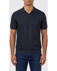 Roberto Collina - Linen Polo Shirt - Lyst