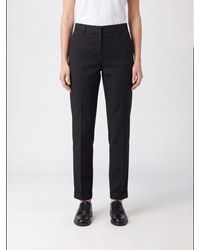 Aspesi - Slim Fit Stretch Cotton Trousers - Lyst