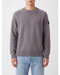 Rrd - Wool And Cashmere Blend Crewneck Jumper With Applied Logo - Lyst