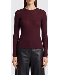 Jil Sander - Jersey De Cuello Redondo De Pura Lana Con Corte Slim Y Bordes Acanalados - Lyst