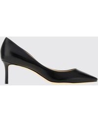 Jimmy Choo - Romy Smooth Leather Mid-Heel Court Shoes With Almond Toe - Lyst
