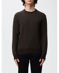 Brooksfield - Patterned Pure Virgin Wool Crewneck Jumper - Lyst