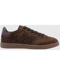 Hogan - Cool Animal-Print Pony Hair Sneakers With Side H Logo Application - Lyst