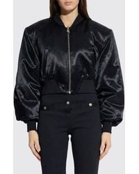The Attico - Viscose Crop Bomber Jacket - Lyst