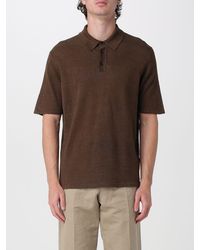 Roberto Collina - Linen Polo Shirt - Lyst