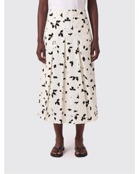 Alysi - Printed Cotton Skirt - Lyst