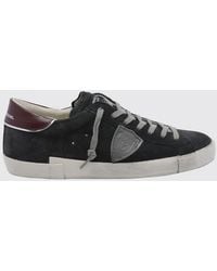 Philippe Model - Paris Low-Top-Sneakers Aus Leder Mit Used-Effekt Und Schild-Logo - Lyst