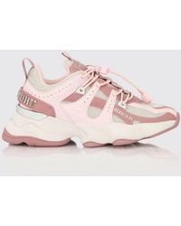 Philipp Plein - Runner Beast X-01 Leather And Mesh Sneakers With Drawstring Closure - Lyst