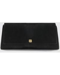 KHAITE - Audrey Pony-Hair Leather Clutch With Flared Shape And Flap Closure - Lyst
