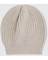 Brunello Cucinelli - Cashmere And Silk Beanie With Sequins - Lyst