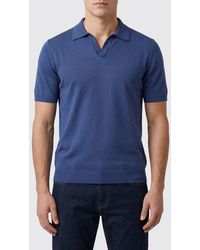 Tagliatore - Cotton Knit Polo Shirt - Lyst