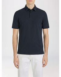 Zanone - Basic Cotton Polo Shirt - Lyst