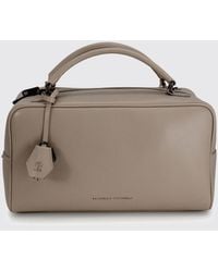 Brunello Cucinelli - Boston Explorer Leather Handbag - Lyst