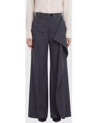 Jil Sander - High-Waisted Virgin Wool And Mohair Palazzo Trousers - Lyst