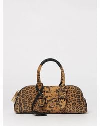 Pinko - Animal Print Suede Bag - Lyst