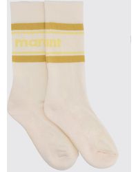 Isabel Marant - Jacquard Logo Stretch Cotton Socks - Lyst