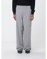 Fendi - New Rich Cotton Gabardine Trousers - Lyst
