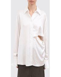 Andrea Ya'aqov - Viscose Cut-Out Shirt - Lyst